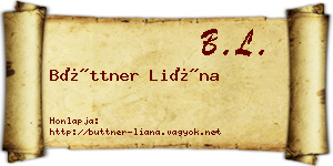 Büttner Liána névjegykártya